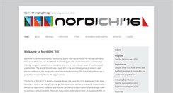 Desktop Screenshot of nordichi2016.org